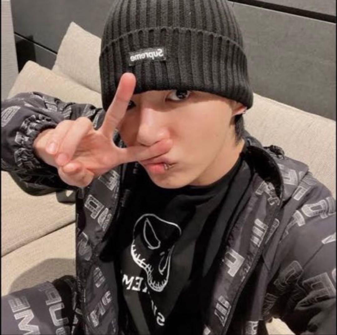 新品25SS supreme Overdyed Beanie Black 黒