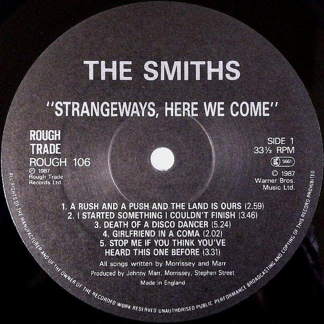 ザ・スミス Strangeways, Here We Come UKオリジナル