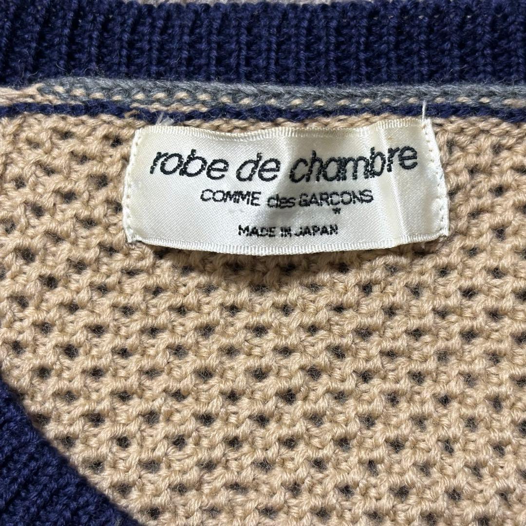 【美品】コムデギャルソン robe de chambre パッチワーク ニット