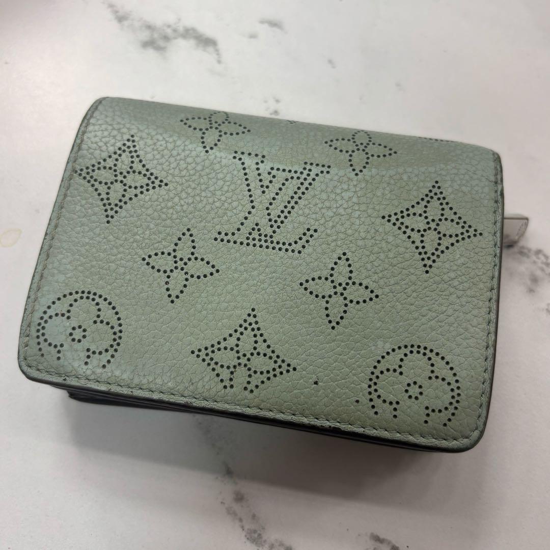 【ルイヴィトン】2つ折り財布 ブルー