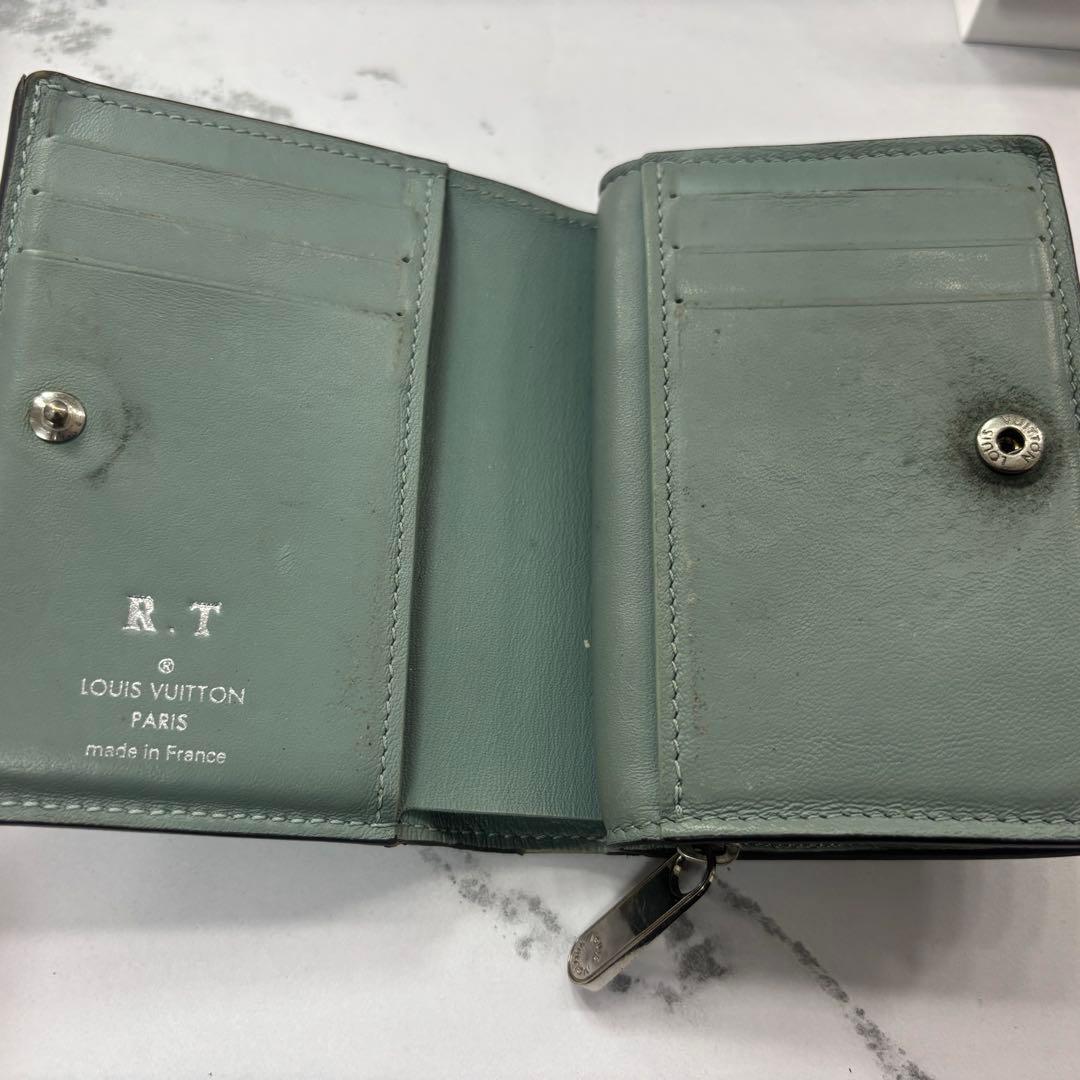 【ルイヴィトン】2つ折り財布 ブルー