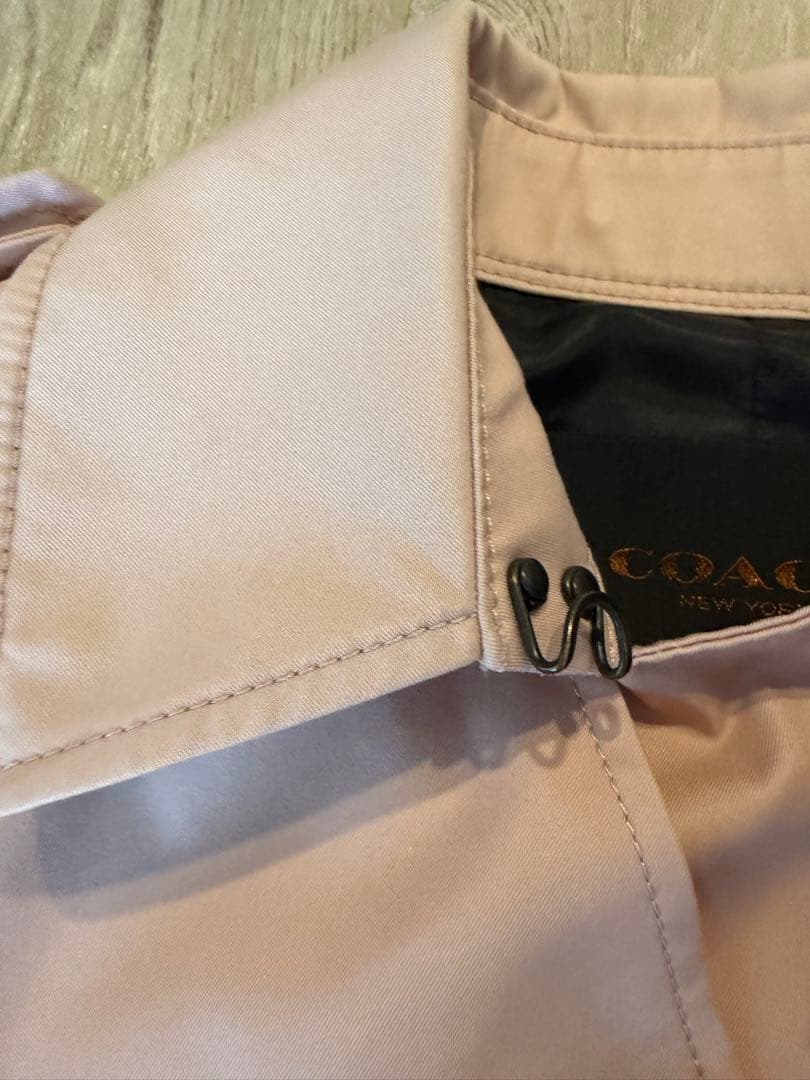 COACH ほぼ未使用 ピンク トレンチコート S ピンク