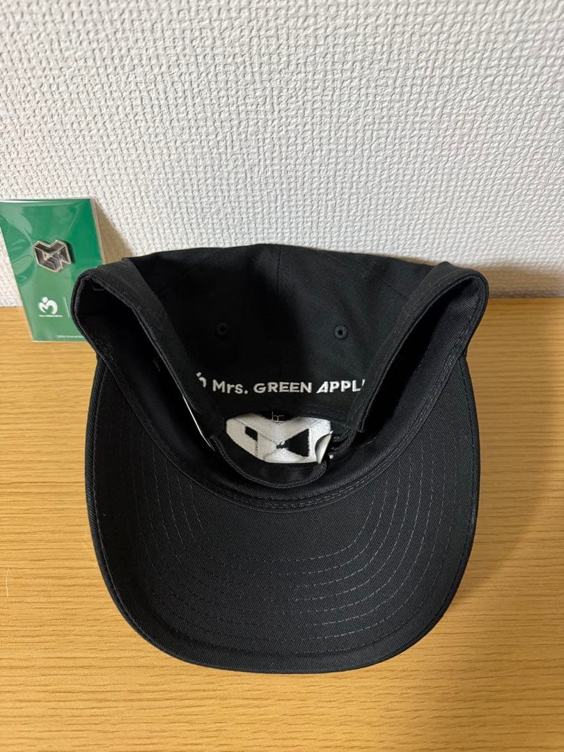 Mrs. GREEN APPLE ブラックキャップ　ピンズ付き