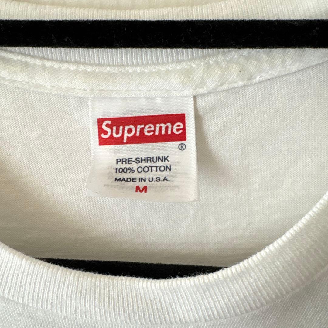 k*u様 Supreme ホワイト Tシャツ Mサイズ
