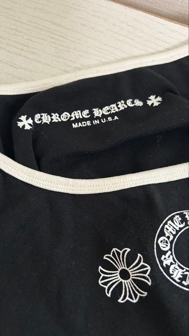 CHROME HEARTS クロムハーツ デザイン ブラックキャミソール