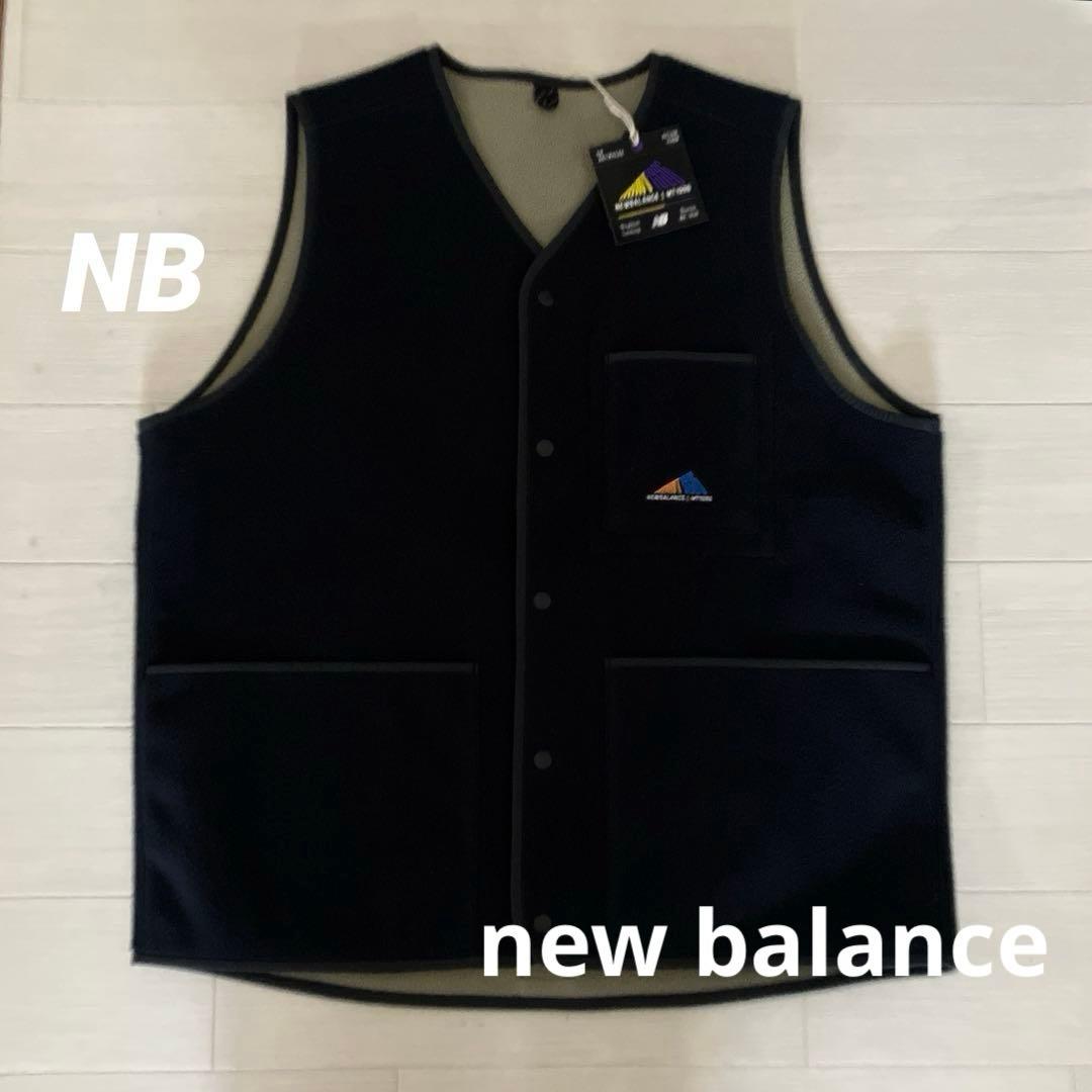 NBニューバランス・メンズベストブラック美品