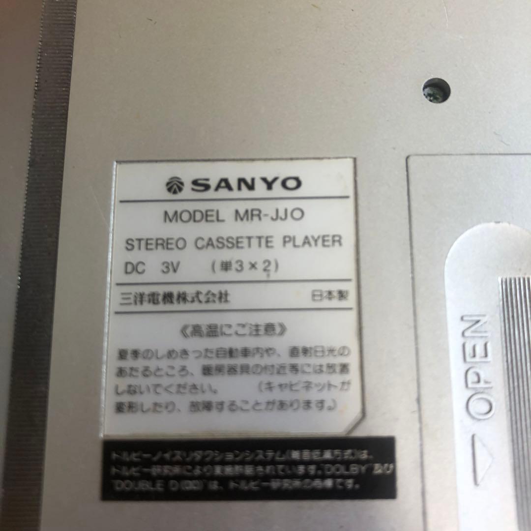 SANYO MR-JJ0 カセットプレーヤー 動作未確認 現状渡し