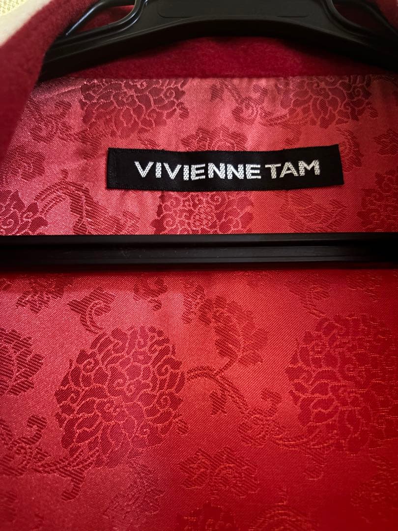 VIVIENNE TAM ロングコート　花柄刺繍ストーン