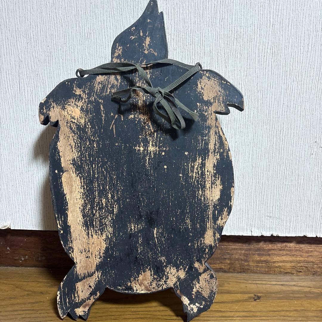 亀の形のスッポン餌装飾品　骨董
