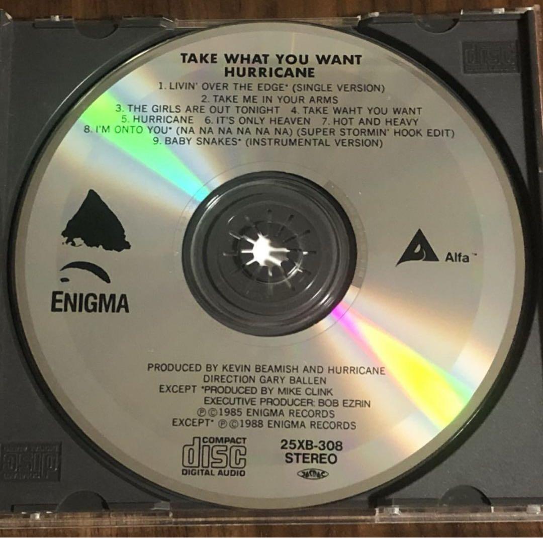 国内盤！HURRICANE/ ハリケーン/ TAKE WHAT YOU WANT
