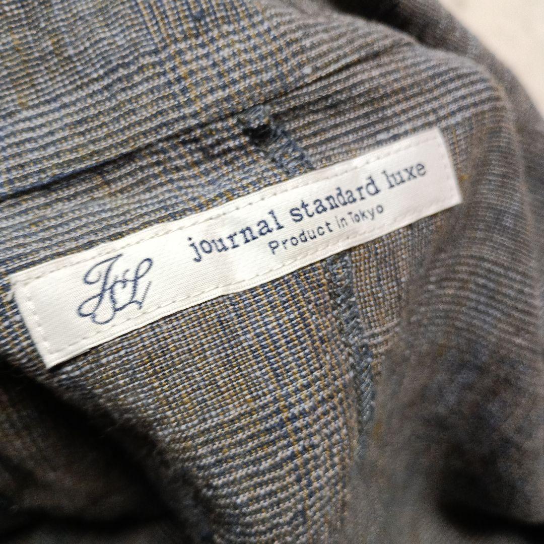 journal standard luxe グレンチェック柄　ジャケット　リネン