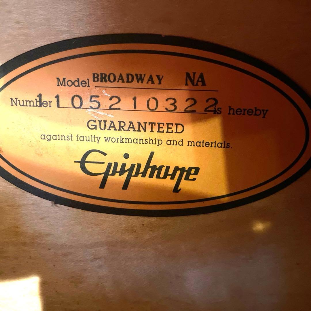 【専用】Epiphone Broadway NA Vintage Natural