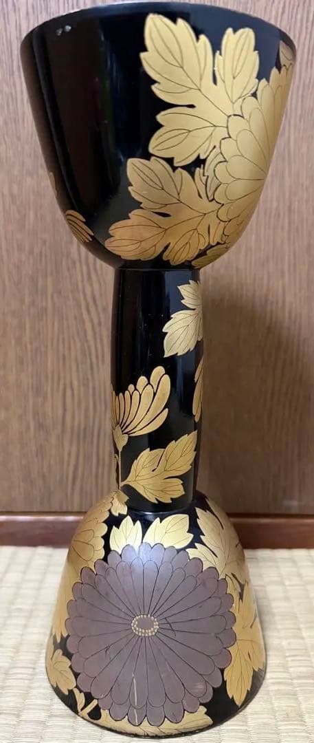 い*え様 値下げ　和楽器　小鼓　胴　蒔絵　中古