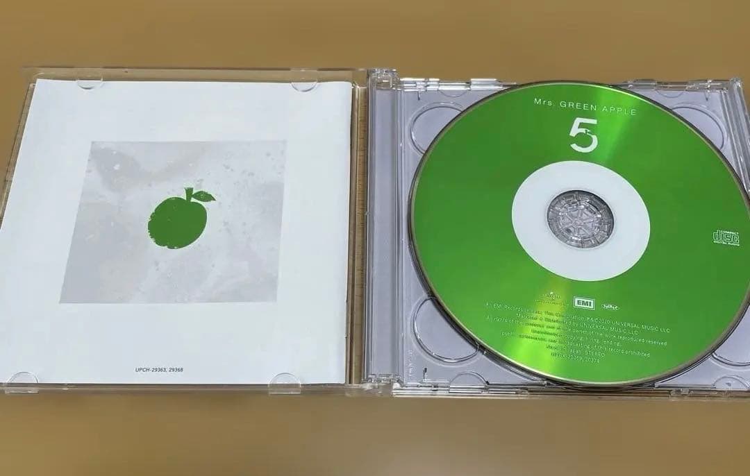 【初回限定版】　Mrs. GREEN APPLE 「5」　CD ＋ DVD