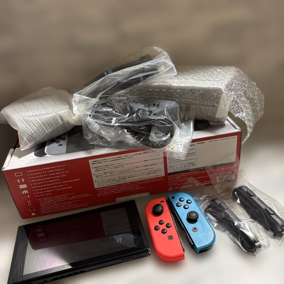 2017年製Switch本体XAJ100〜フルセット付属品など未使用袋入り