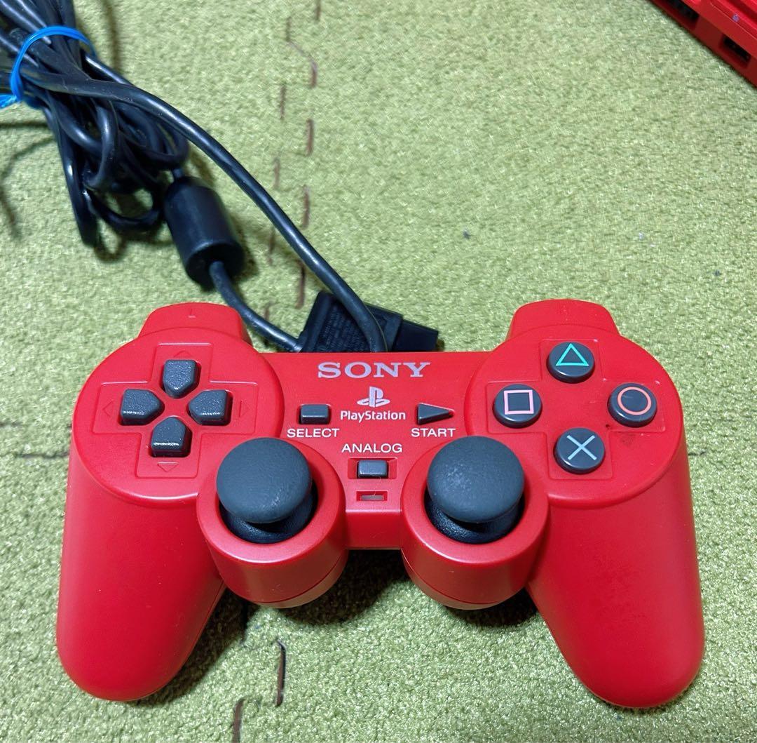 プレイステーション2本体 シナバー・レッド(SCPH-90000CR)