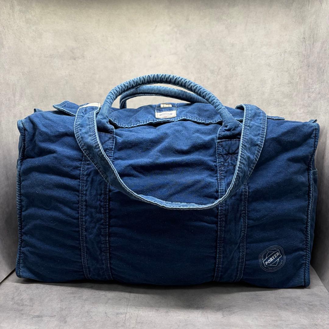 バッグ PORTER Indigo Canvas 2Way Bag Japan