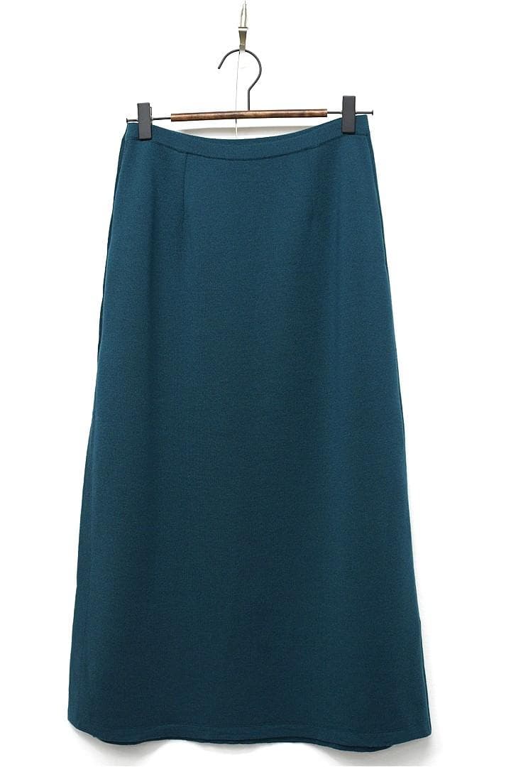 R399/美品 フランス製 agnes b ニット ロングスカート ウエストゴム