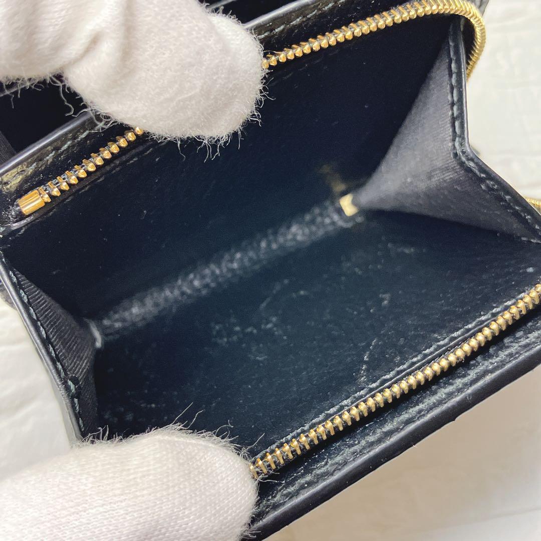 GUCCI グッチ GG マーモント二つ折り 折り財布 ブラック SB155