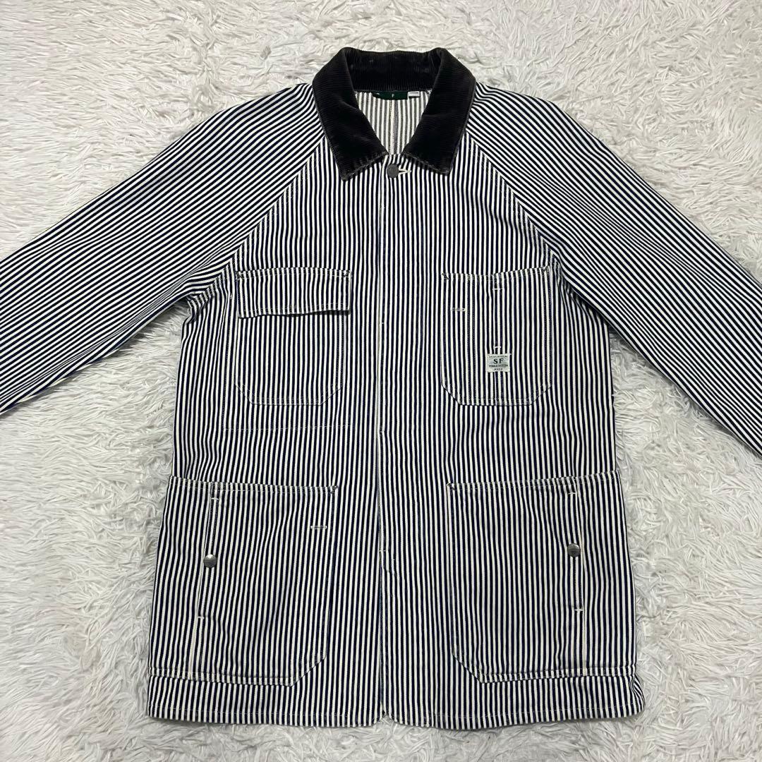 ササフラス SASSAFRAS ヒッコリー カバーオール Mサイズ