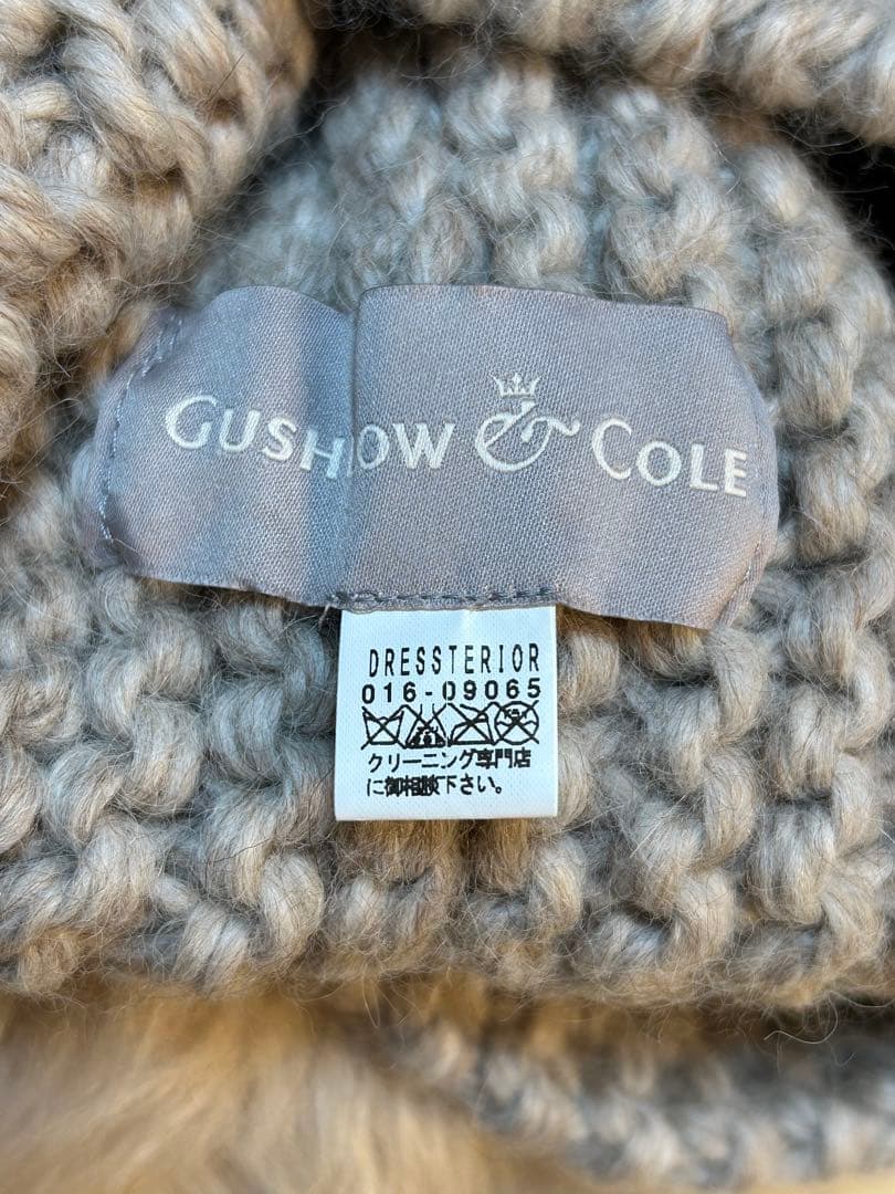 お値下げ◆新品未使用◆GUSHLOW＆COLEネックウォーマー ムートン＆ニット
