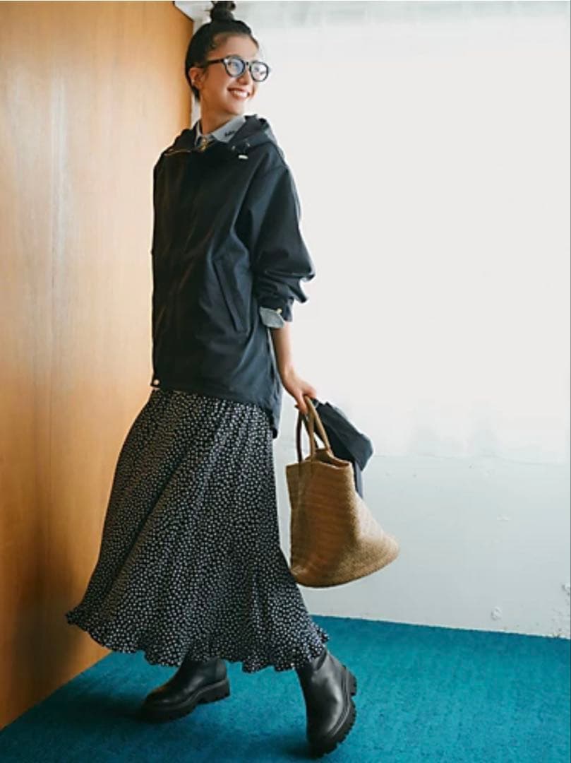 THE SHINZONE 小花柄　FLORET HEM FRILL SK