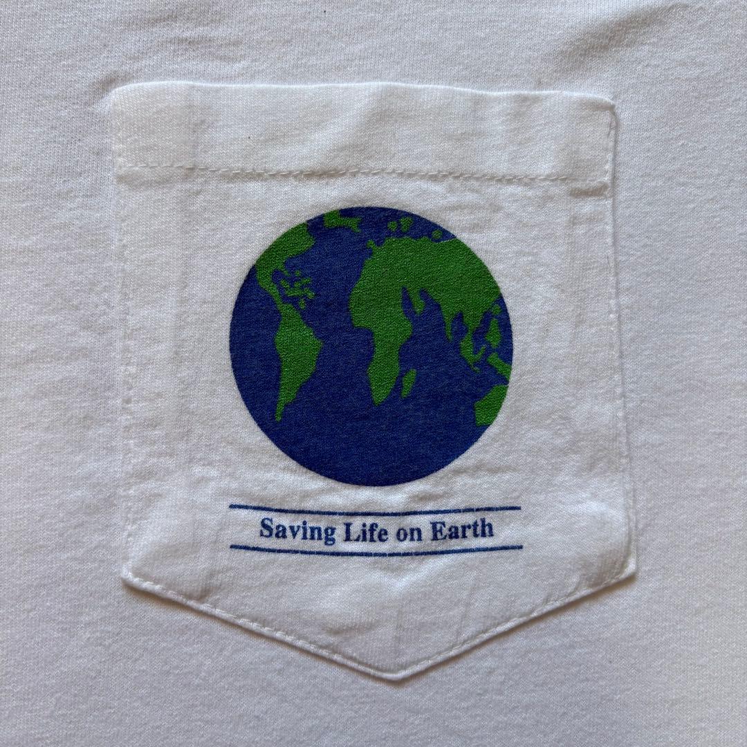 90s USA製 WWF パンダ Tシャツ XL ポケット付 シングルステッチ