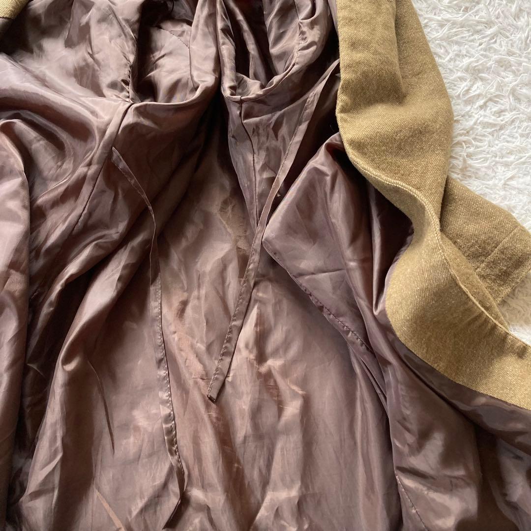 fog linen work フォグリネンワーク フード付きロングコート F