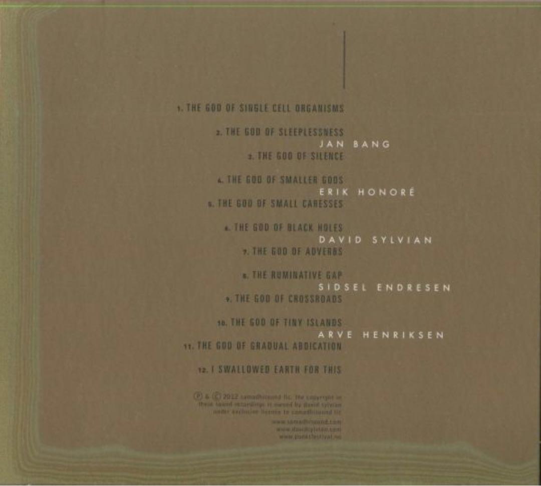洋楽 David Sylvian - Uncommon Deities
