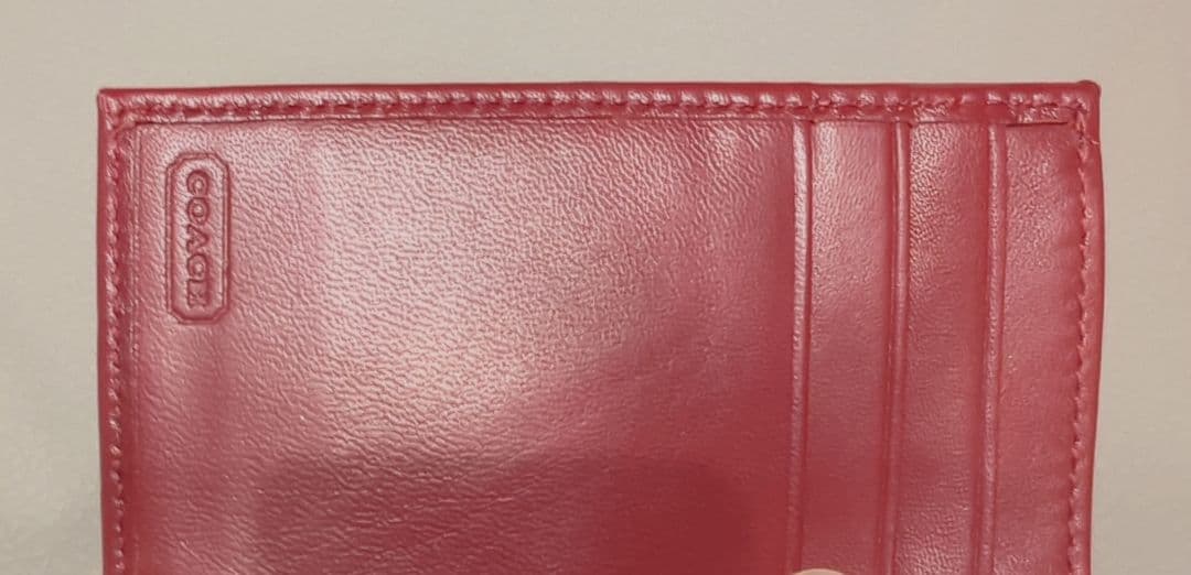 ⭐️COACH/コーチ⭐️三つ折り財布⭐️レッド⭐️匿名配送⭐️即購入OK!⭐️