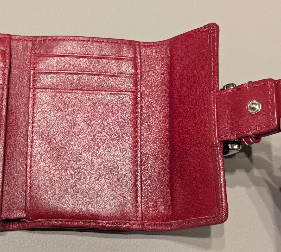 ⭐️COACH/コーチ⭐️三つ折り財布⭐️レッド⭐️匿名配送⭐️即購入OK!⭐️