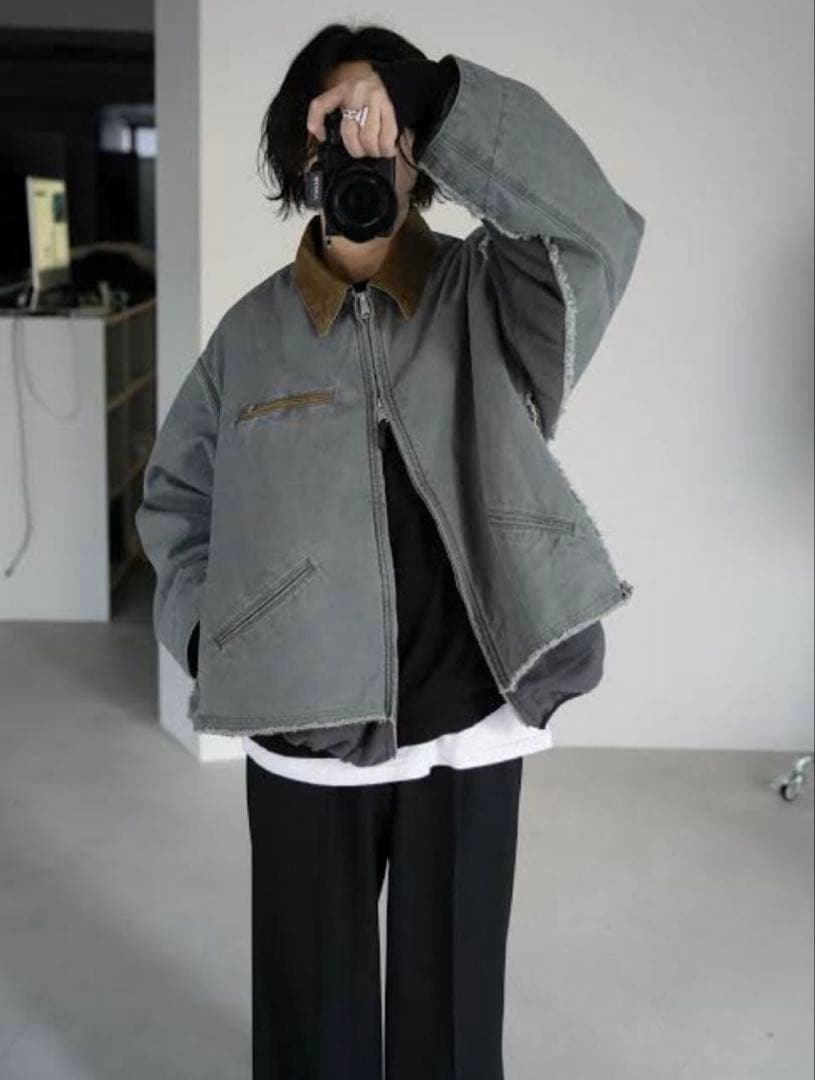 ジャケット・アウター YOKE 26SS Connected Work Jacket GRAY 3