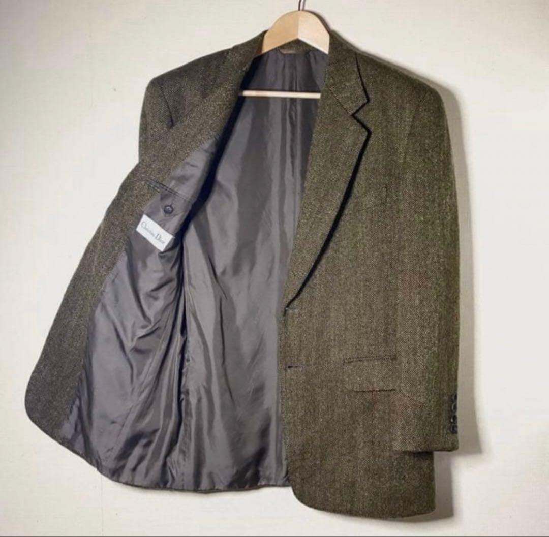 馬*幸様 Christian Dior / ツイードジャケット ビンテージ　XL