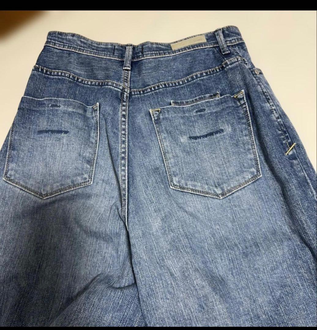 ヤヌークワイドストレートパンツ25 ハイウエスト