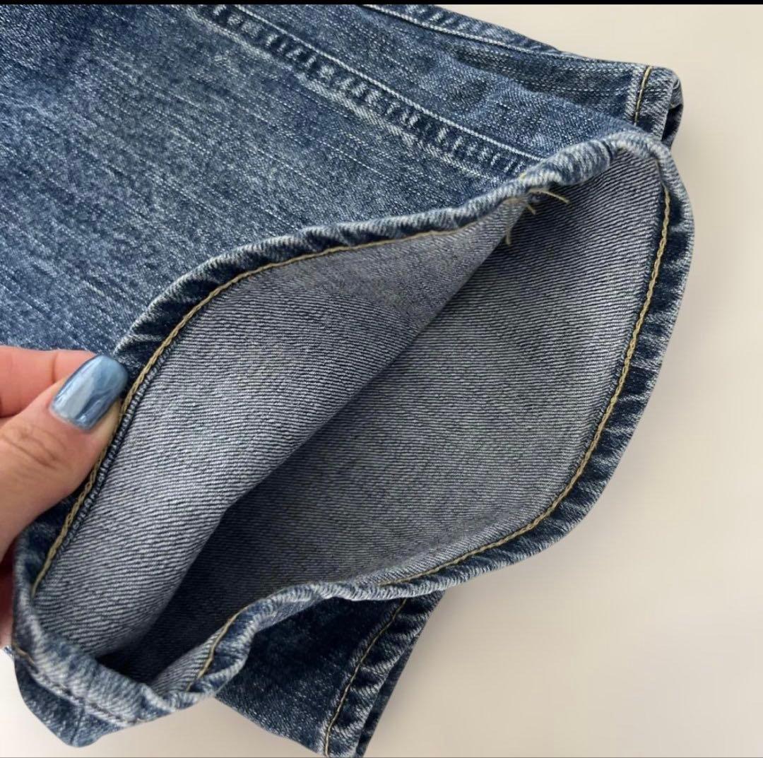 ヤヌークワイドストレートパンツ25 ハイウエスト