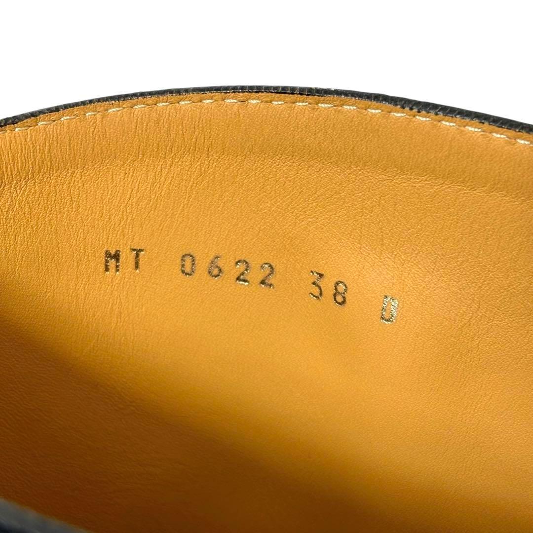 DIOR ディオール カーフスキン ロゴバンド ロングブーツ 38 ブラック
