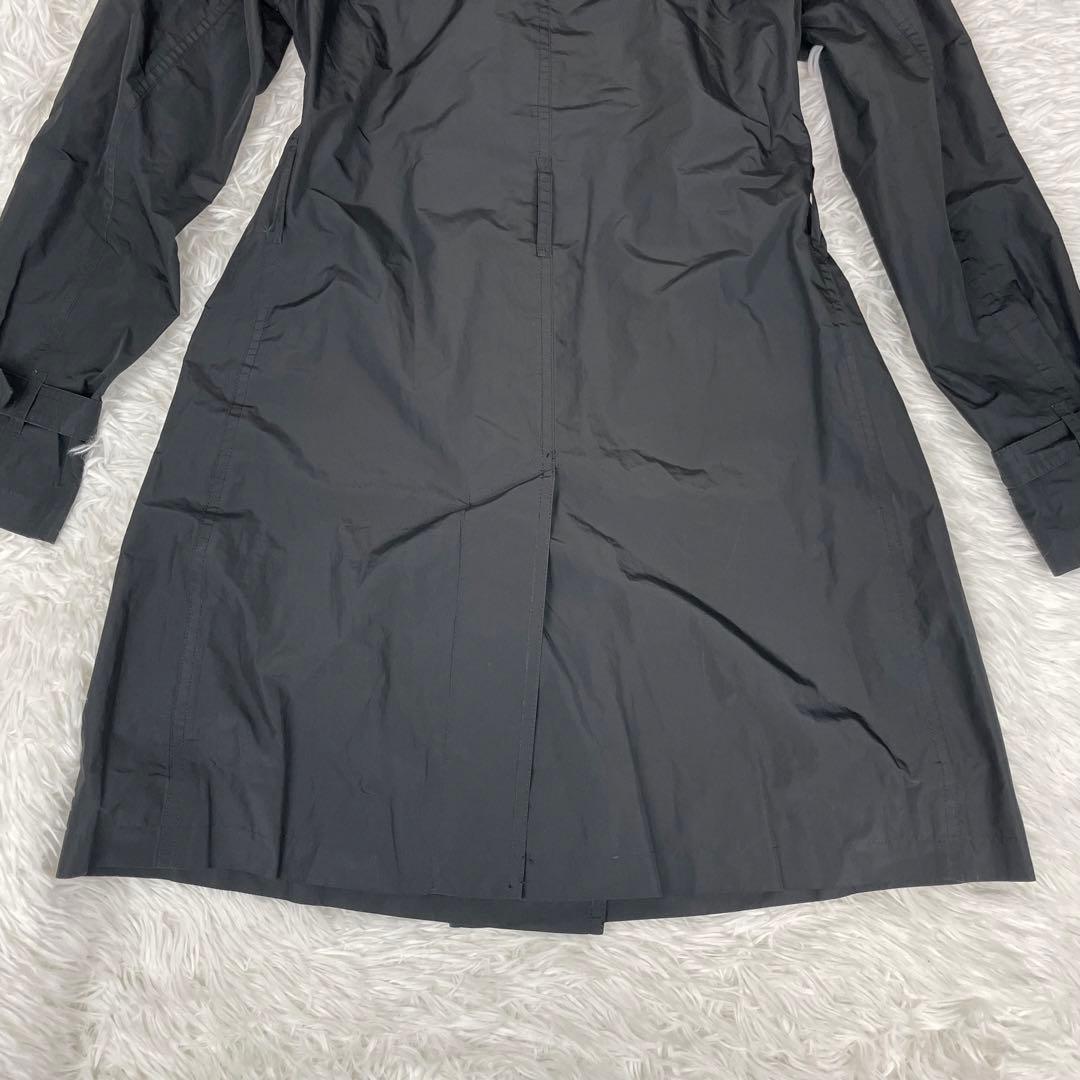 極美品✨バーバリーロンドン✨トレンチコート✨38✨Ｍ✨ナイロン✨ノバチェック✨黒