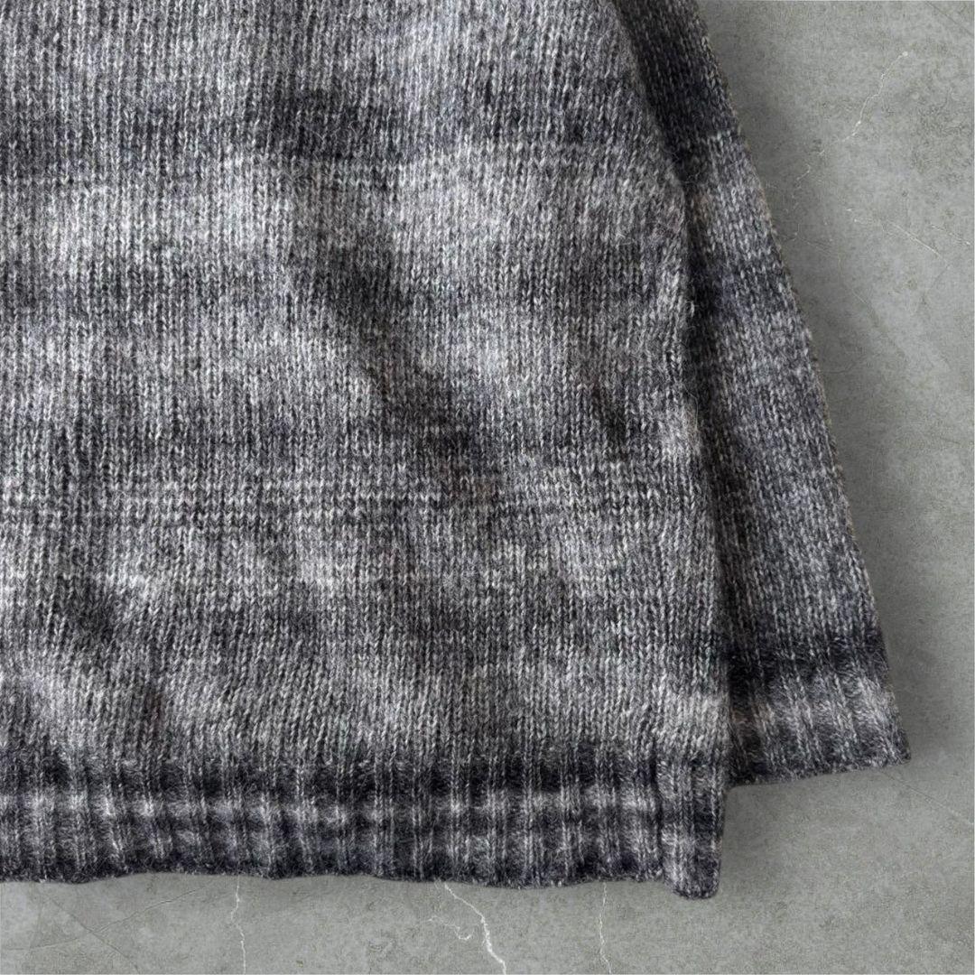 未使用に近い WOOLRICH カーディガン グレー イタリア製 ボーダー