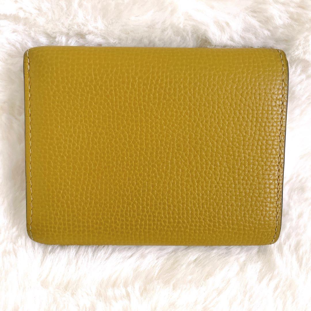 【希少カラー】 LOEWE アナグラム トライフォールド 三つ折り財布 可愛い