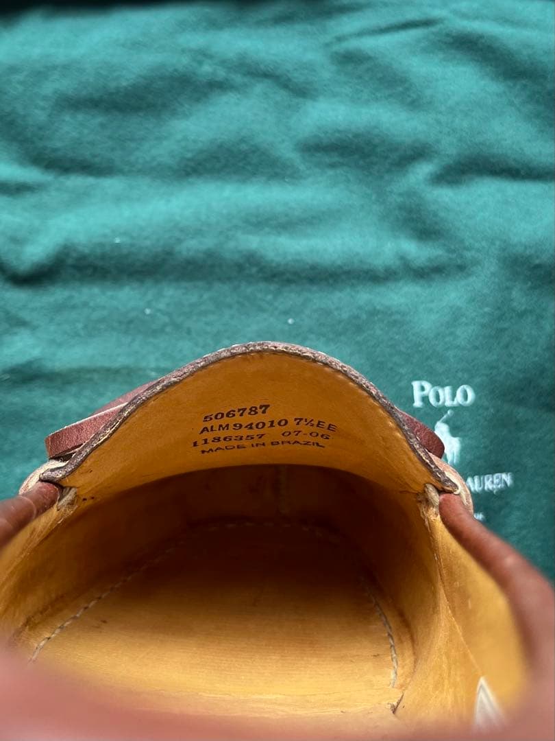 新品未使用　vintage Ralph Lauren デッキシューズ　7 1/2