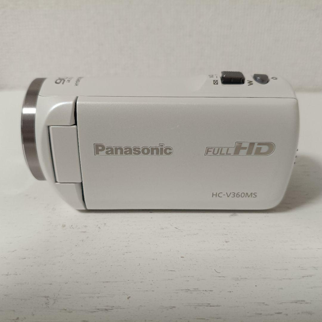 【Panasonic】HDビデオカメラ　HC-V360MS-K　ホワイト