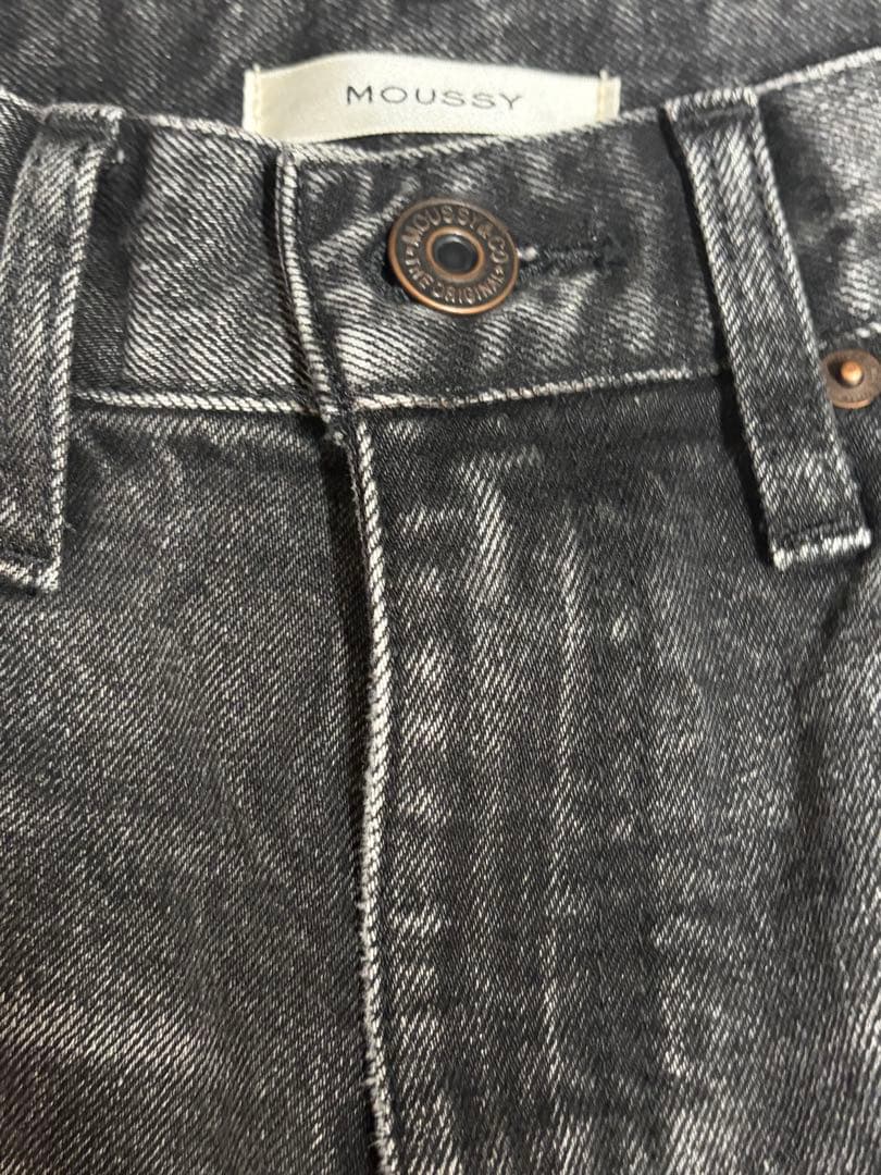 moussy MVS BLACK FLARE 25フレアデニム ブラック 美脚