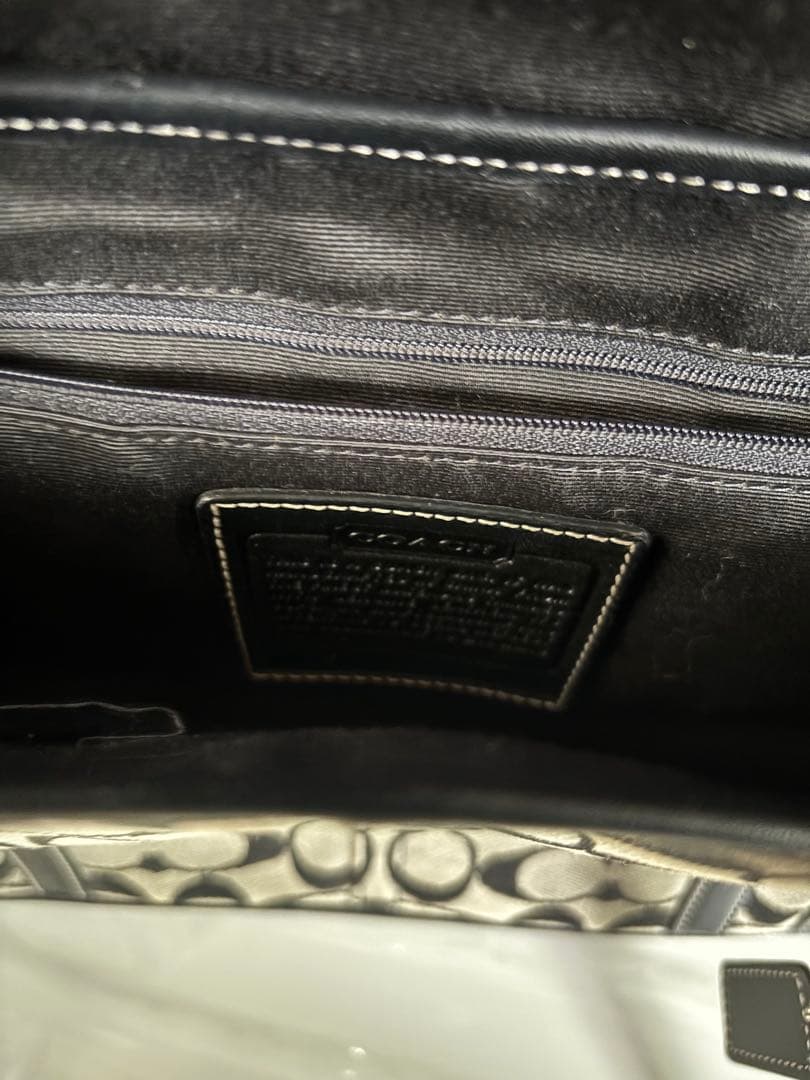 セール‼️Coach ボストンバッグ グレー/ブラック横35×横23×幅10cm