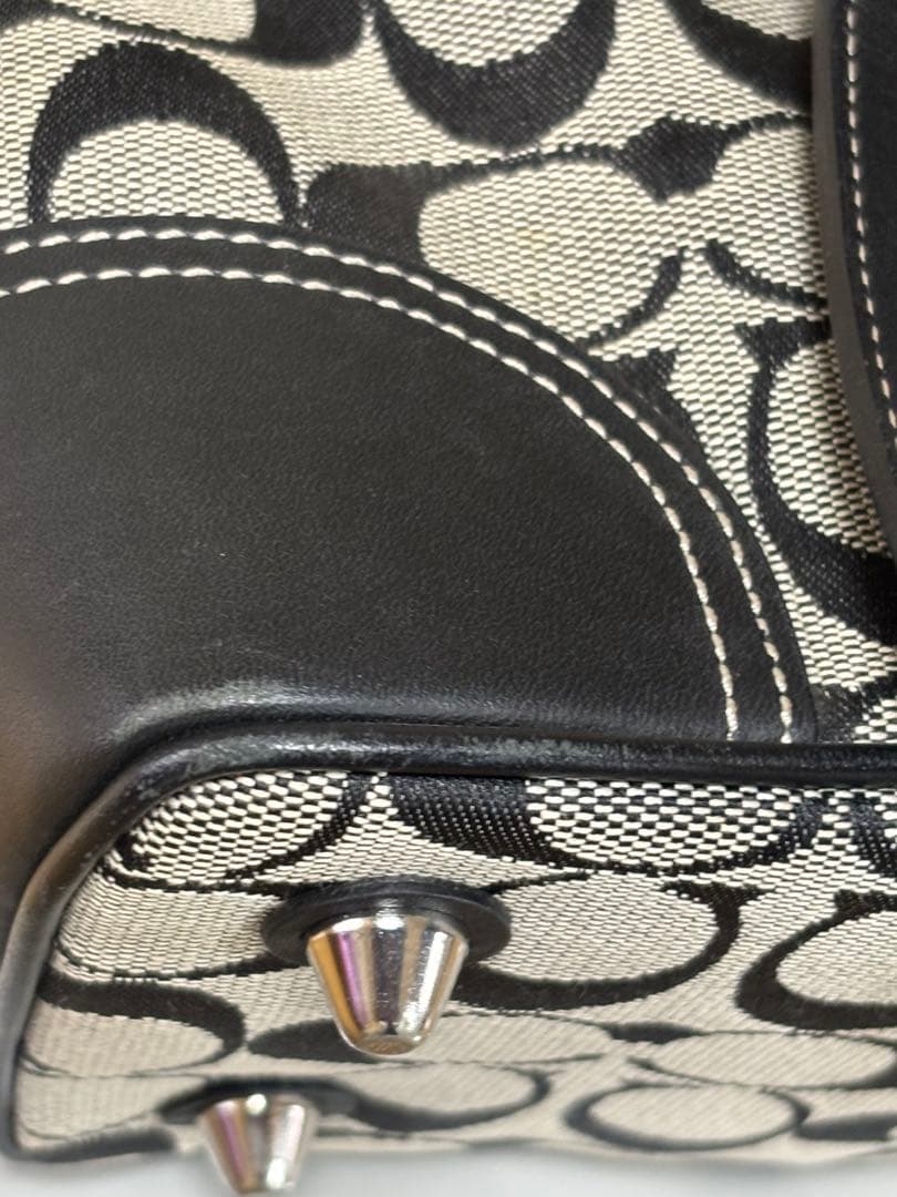 セール‼️Coach ボストンバッグ グレー/ブラック横35×横23×幅10cm