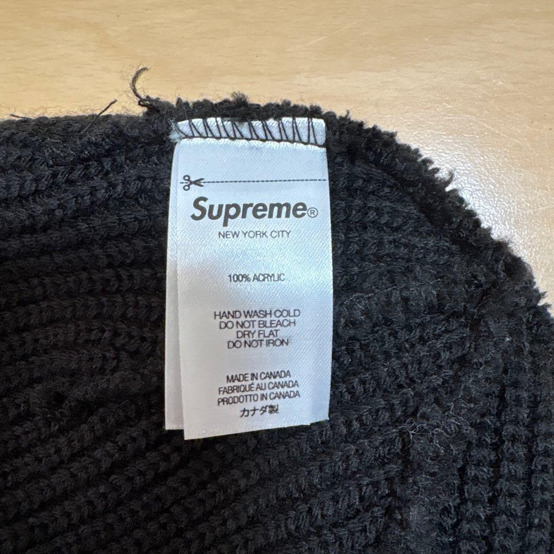 Supreme ブラック ビーニーニット帽