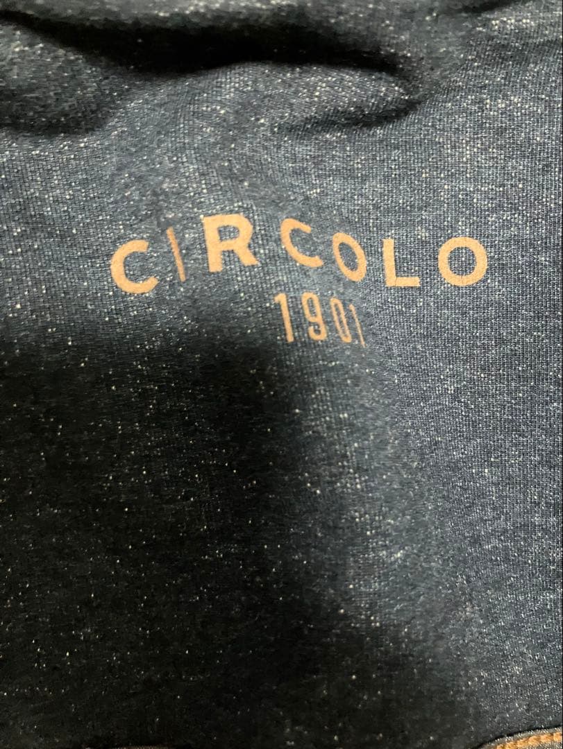 CIRCOLO1901 テーラードジャケット　鹿の子　インディゴ　ジャージー　青