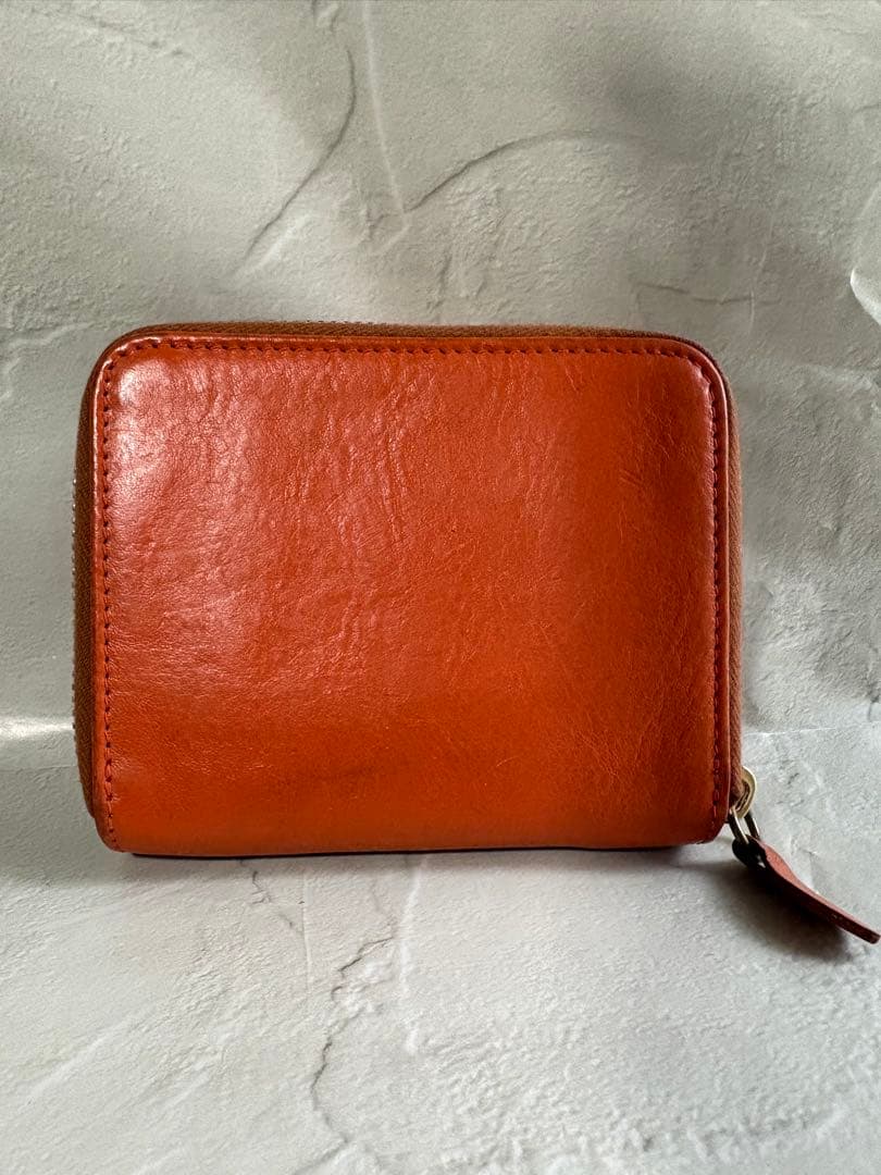 IL BISONTE 二つ折り財布 オレンジ