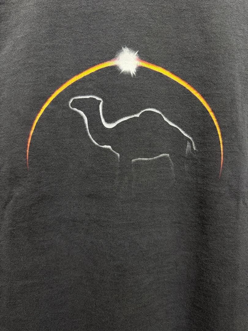 90s CAMEL キャメル ポケットTシャツ XL ブラック フェード 企業T