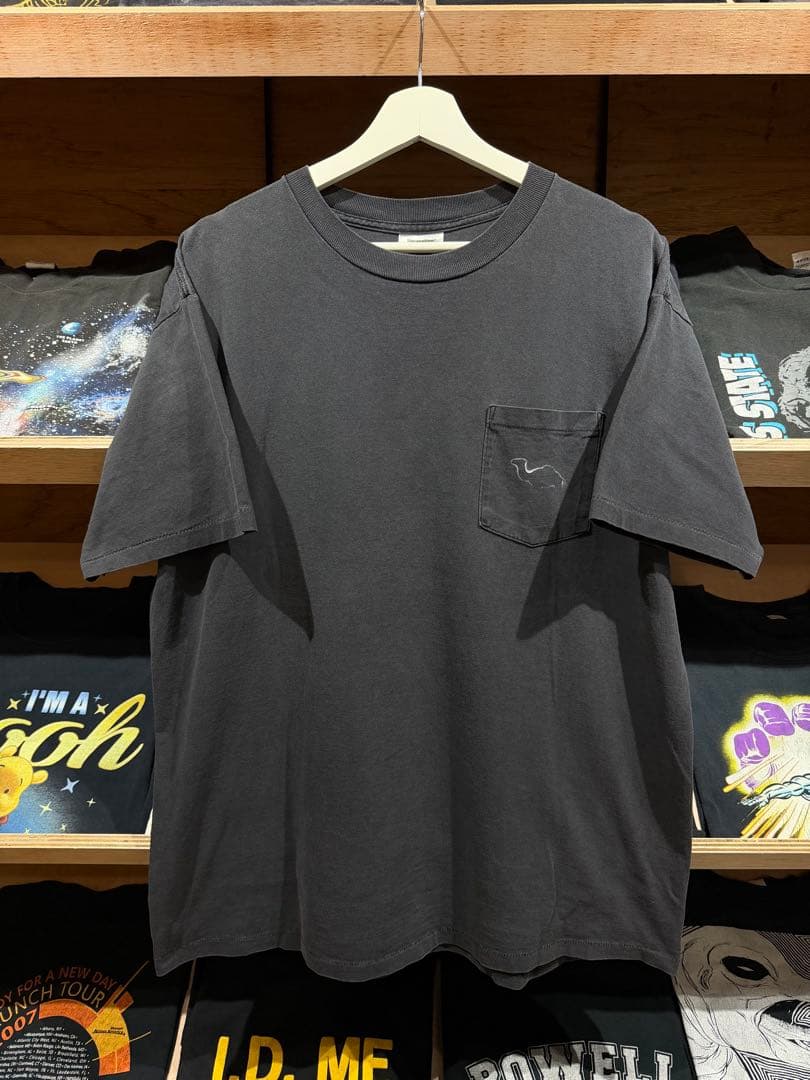 90s CAMEL キャメル ポケットTシャツ XL ブラック フェード 企業T