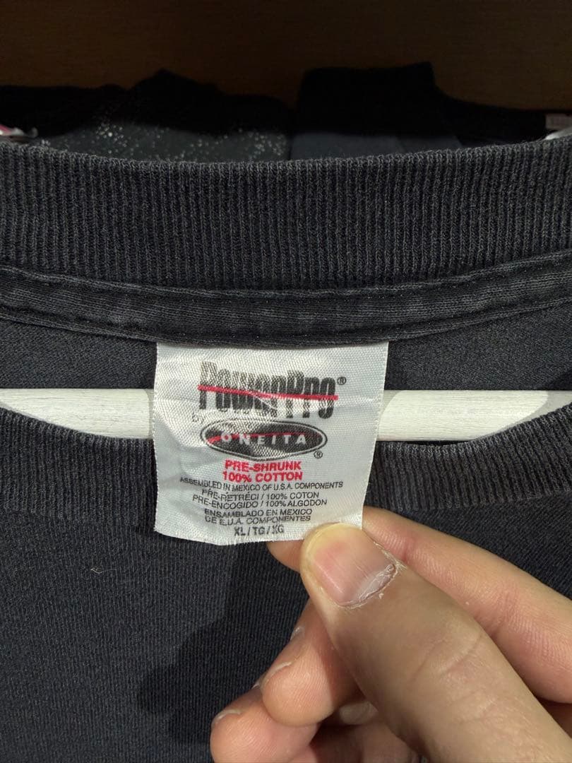 90s CAMEL キャメル ポケットTシャツ XL ブラック フェード 企業T